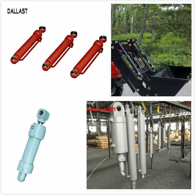 RoHS Farm Hydraulic Cylinders Piston Double Acting Chrome Rod for