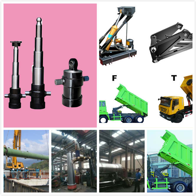 High Pressure Hydraulic Lift Cylinder Single Acting , Long Stroke