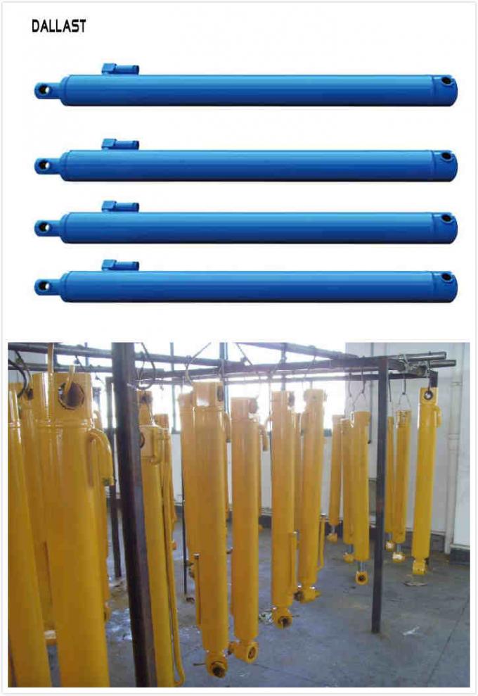 Double Acting Hydraulic Ram Chrome Rod 800 2000 mm , Telescoping