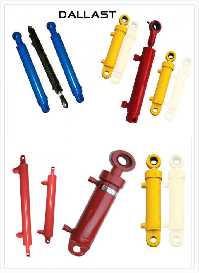 Agricultural Tractor Loader Hydraulic Cylinders Double Acting Chrome