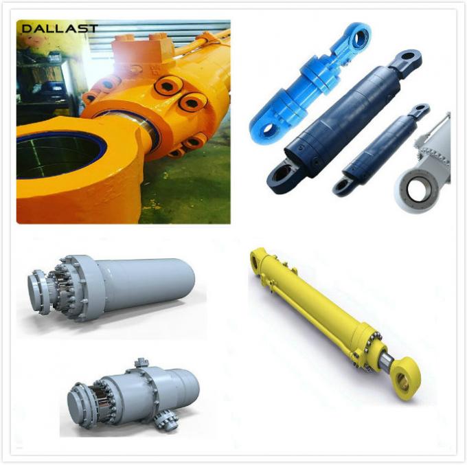 Hyva Flange Welded Hydraulic Cylinder Double Acting for Engineering Truck